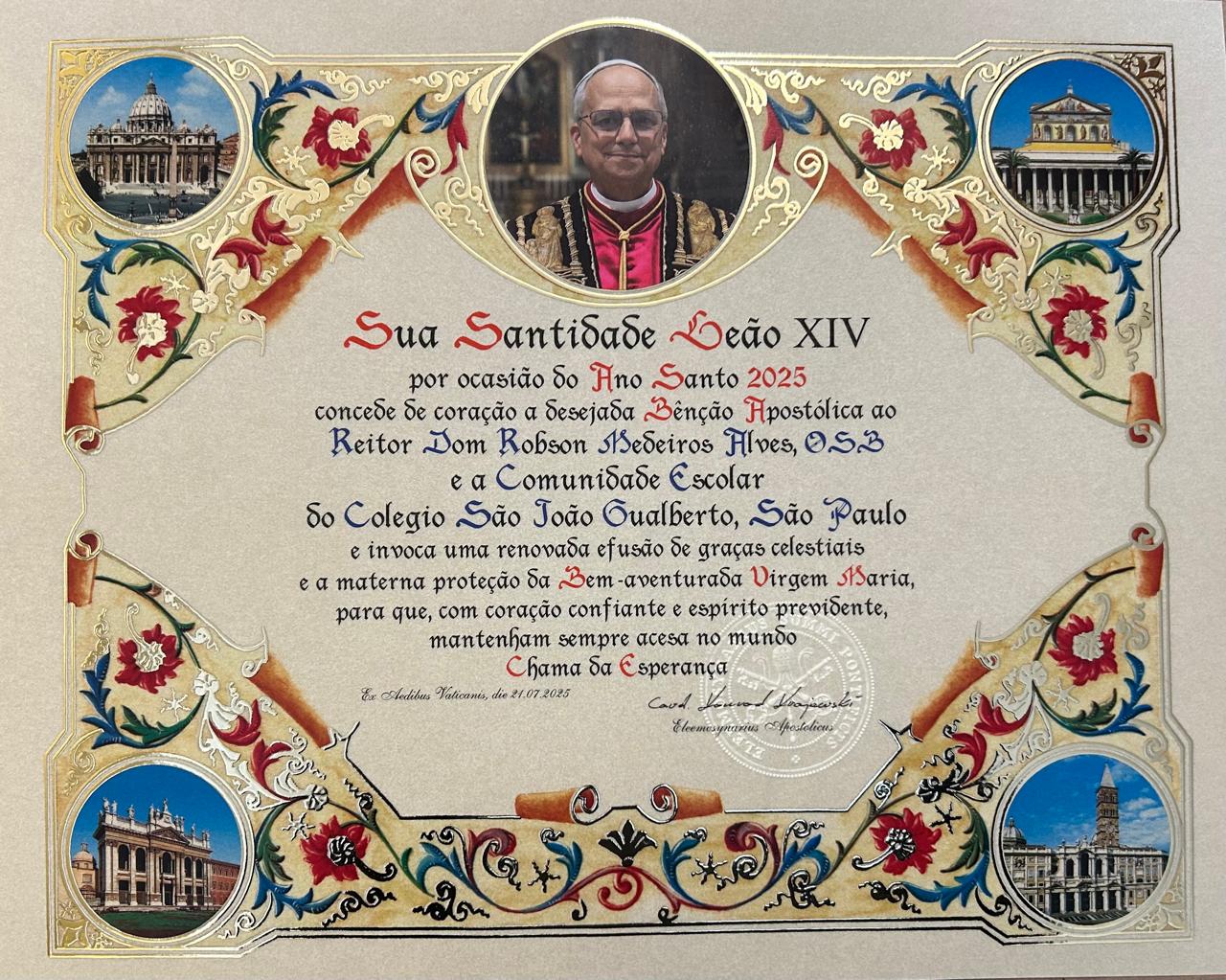 Papa Leo XIV Responde s Cartas dos Alunos do Colgio So Joo Gualberto Colgio So Joo Gualberto