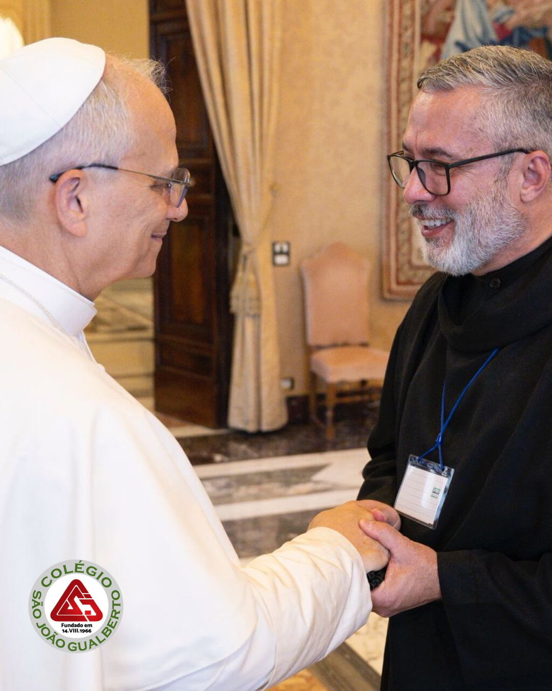 Audincia com o Papa Leo XIV Colgio So Joo Gualberto