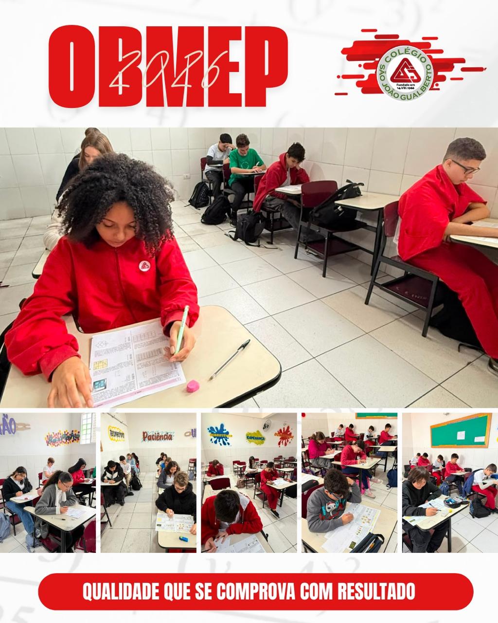 Alunos do Col�gio conquistam destaque na OBMEP 2026 Col�gio S�o Jo�o Gualberto