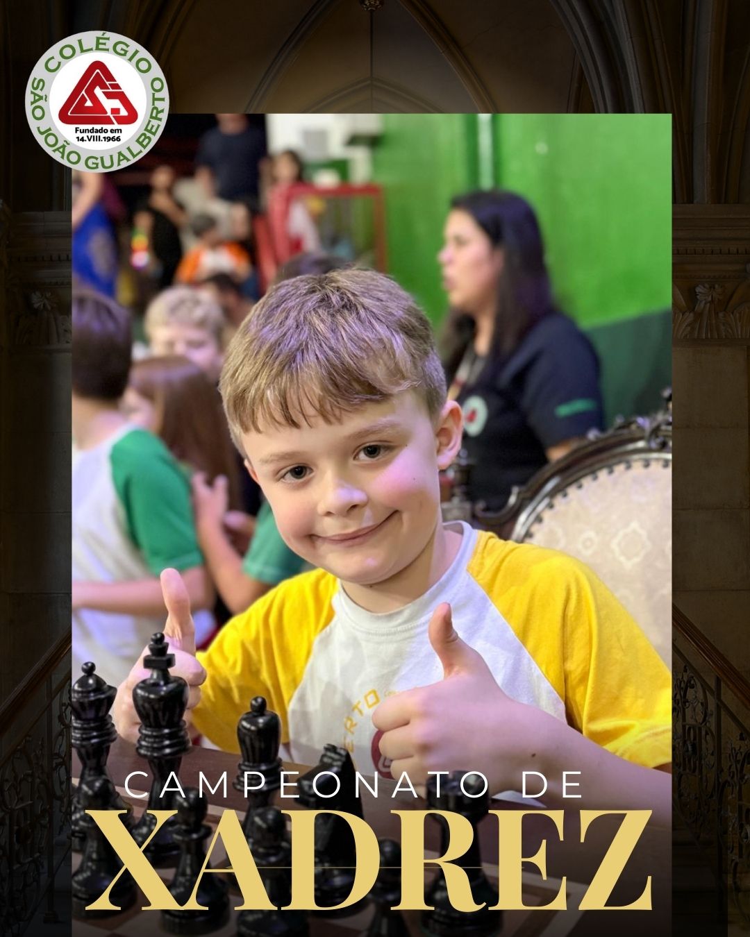 Campeonato de Xadrez destaca talentos do Fundamental I Colgio So Joo Gualberto